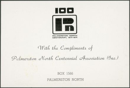 Centenary of Palmerston North 1871-1971 Souvenir Pack 2