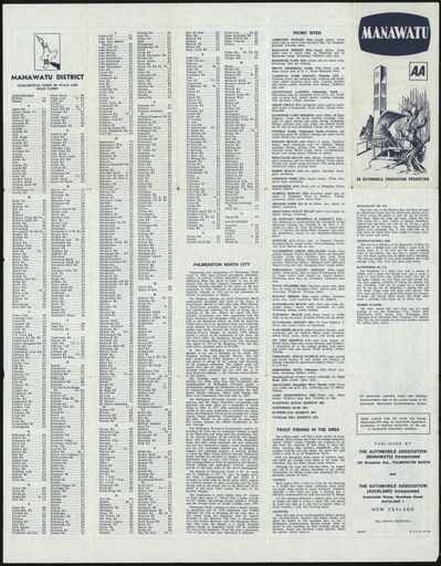 AA Manawatu District Map 1976 2