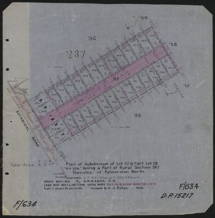 Survey Plans (subdivisions) 1938 - 1951