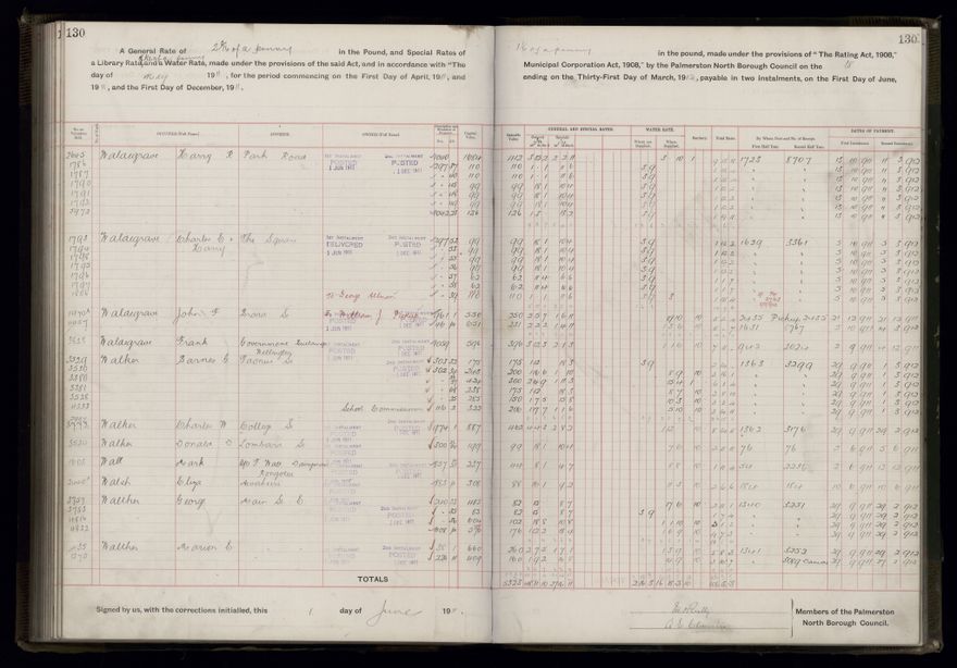 Rate book, 1911-1912 - 2021Pa_PNCC2-23-2-V19_034000-0133