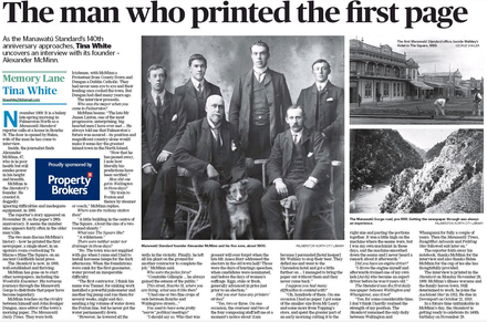 Memory Lane - "The man who printed the first page"