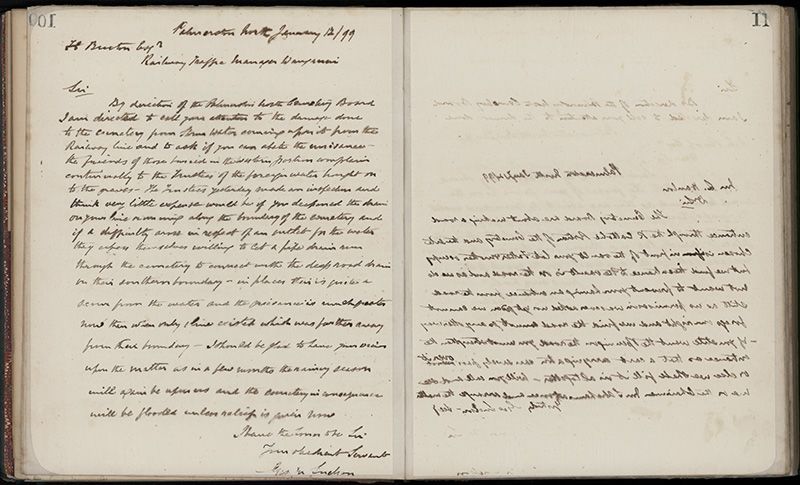 Outwards Correspondence of the Palmerston North Cemetery Trustees, 1898 -1902 38