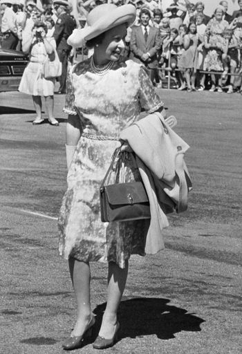 Queen Elizabeth II at Palmerston North Airport