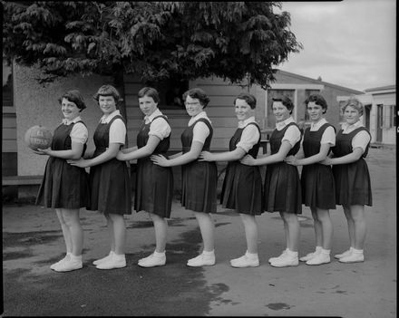 Netball Team, Palmerston North Technical High School