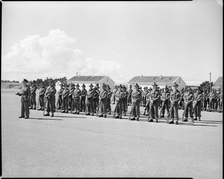 Troops Assembled on the Parade Ground, 23 Intake, Central District Training Depot, Linton - Resource cover image
