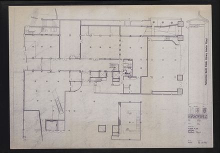 Architectural Plans of the redevelopment of the C M Ross building into the Palmerston North City Library