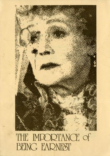 The Importance of Being Ernest - Centrepoint Theatre programme