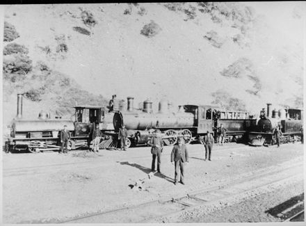 Wellington Manawatu Railway Company Engines and Staff,Paekakariki