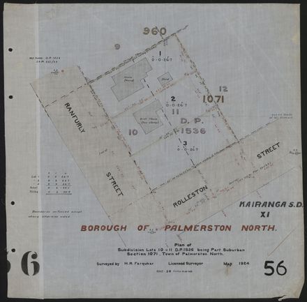 Survey Plans (subdivisions) 1902 - 1939