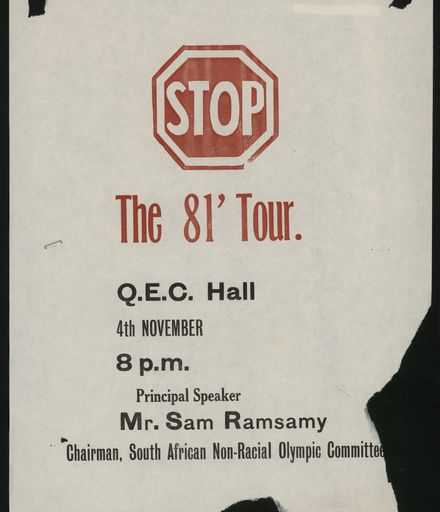 Stop the 81' Tour' notice