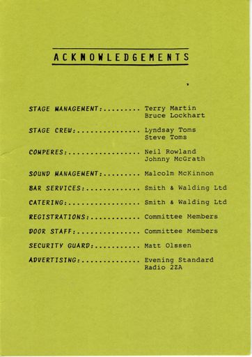 Jazz Festival Programme 1988 6