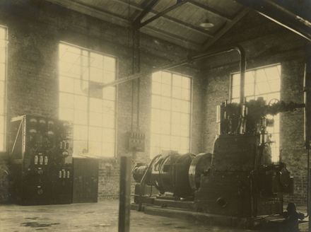 Abattoir steam engine and generator