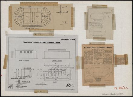 Memorial Park plans - Cycle track and toilets