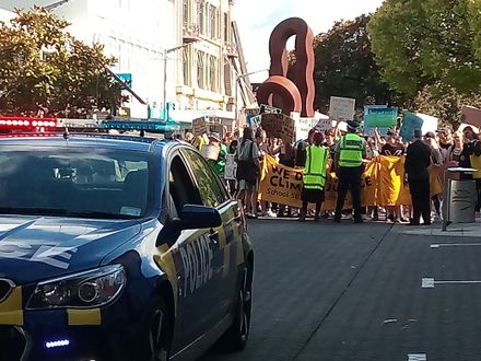 Student protest for action on climate change