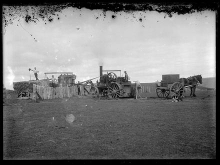 Men with Traction Engine and Horsecart - Resource cover image