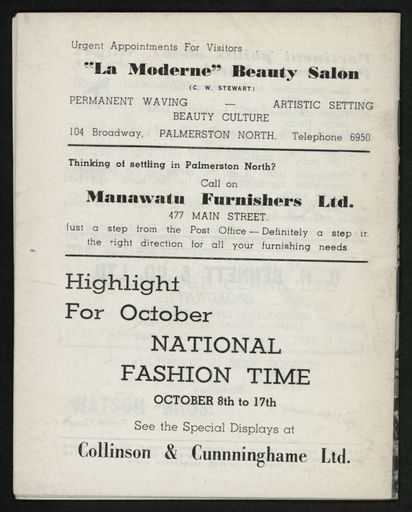 Palmerston North Diary: October 1958 17