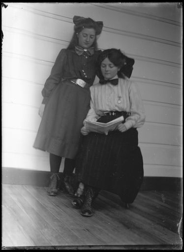 Young Women Reading a Book