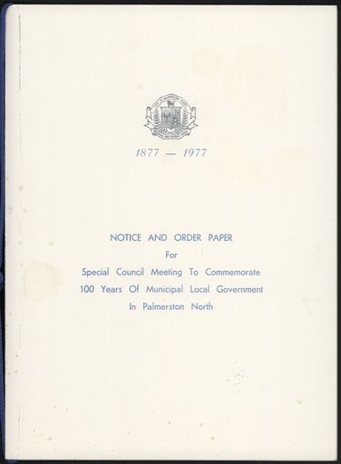 Special Council Meeting to Commemorate 100 Years of Municipal Local Government