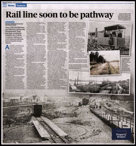 Back Issues: Rail line soon to be a pathway