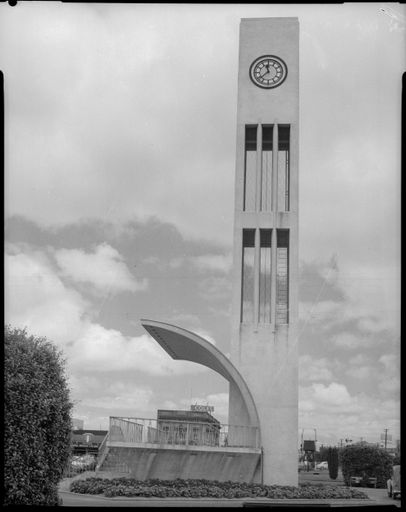 "Clock tower, The Square after construction"