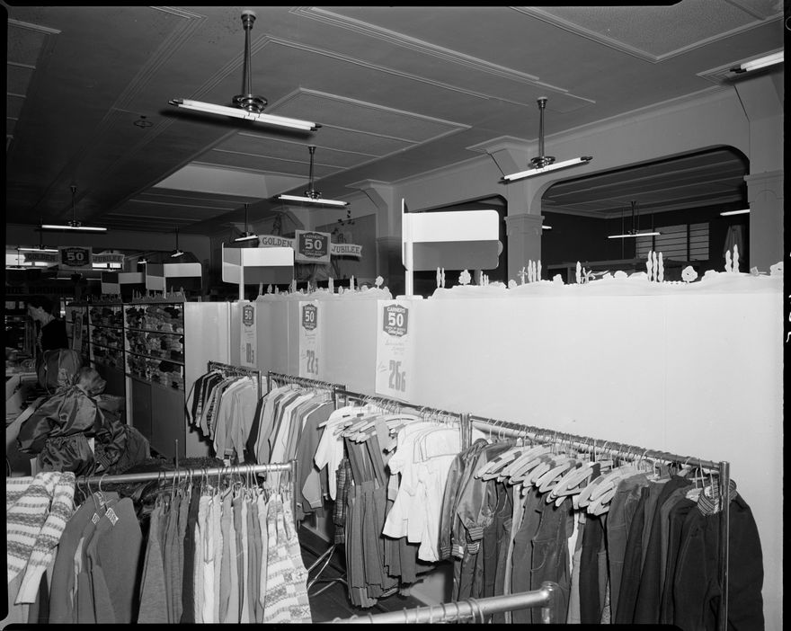 Garners Department Store displays