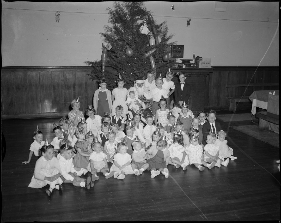 "Father Christmas and Admirers"