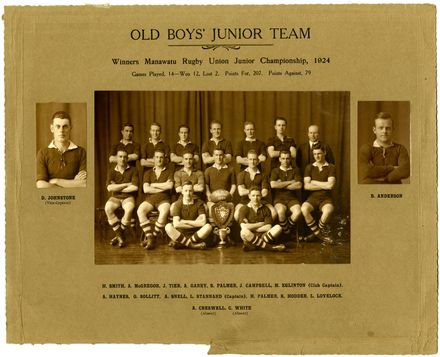 Old Boys' Junior Rugby Team, 1924