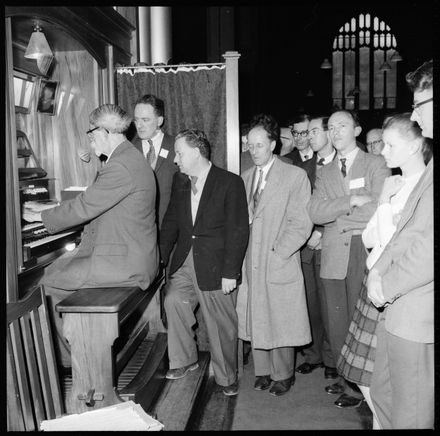 "H. Temple White Playing the All Saints' Church Organ For Visiting Organists" - Resource cover image