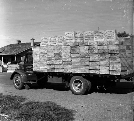 Manawatu Co-Op Farm Products Truck with Load of Chickens