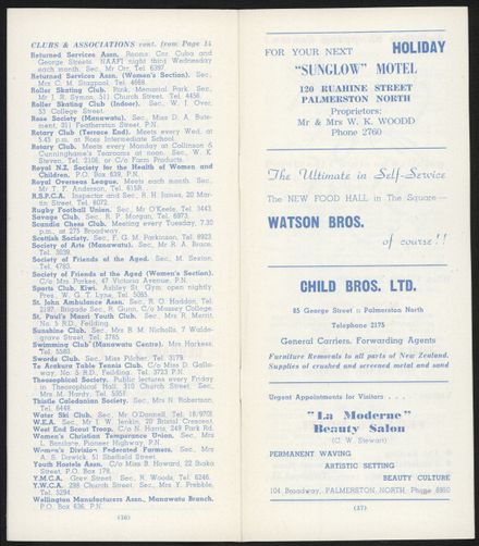Visitors Guide Palmerston North and Feilding: August 1961 - 10