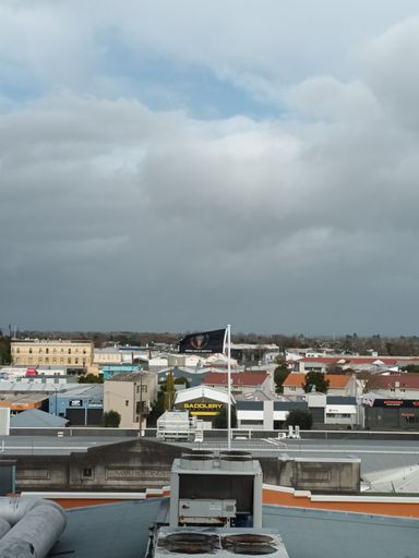 Te Wiki o te Reo Māori Flags Fly Over Palmerston North City Library