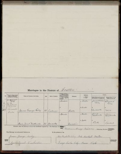Marriage register 1909- 1927