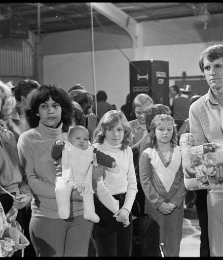 [Peter Williams and a Patchwork Puppy at Telethon 1981]