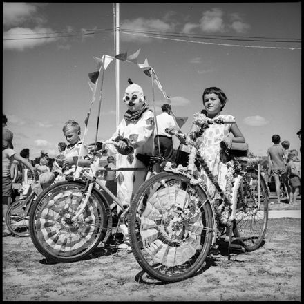 "Gaily Decorated Bicycles"