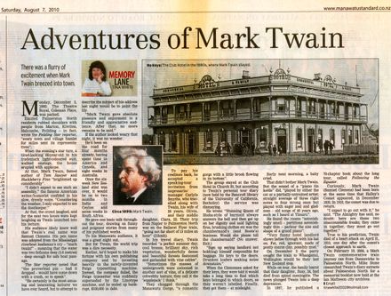 Memory Lane - "Adventures of Mark Twain"