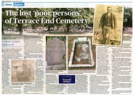 Back Issues: The lost 'poor persons' of Terrace End Cemetery