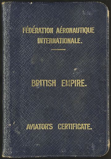 British Empire Aviator's Certificate
