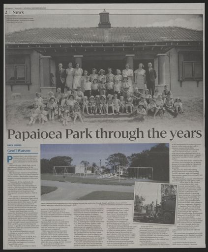 Back Issues: Papaioea Park through the years - Resource cover image