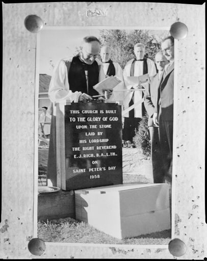 "Foundation Stone Laid" - St. Peter's Church