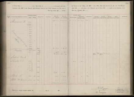 Palmerston North Rate Book, 1893 - 1896, 236