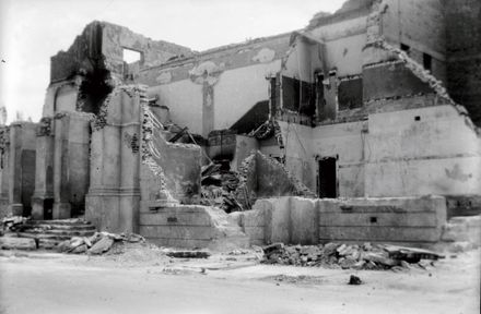 Damaged building after Napier Earthquake