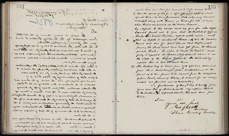 Outwards Correspondence of the Palmerston North Cemetery Trustees, 1898 -1902 162