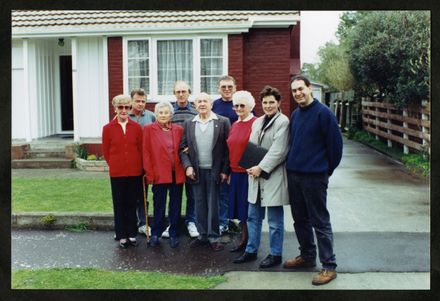 Tony Evans Collection: Crew and residents of Savage Crescent gathered for filming of Ediface television programme