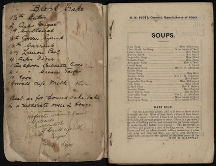 Manawatu Cookery Book - page 1