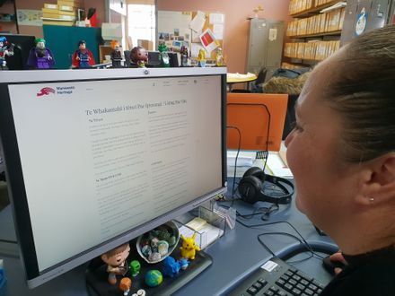 Kohikohinga & Māori Liaison Librarian, Christina Winitana