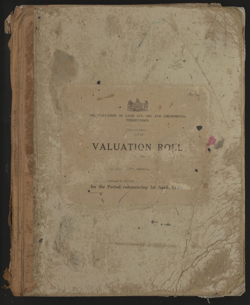 Valuation Roll, Mangaone Riding