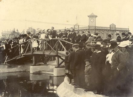 James Alfred Nash opening the lakelet in The Square