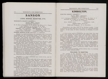 Bradbury's Illustrated Series No. XI. Manawatu and Rangitikei Districts 110