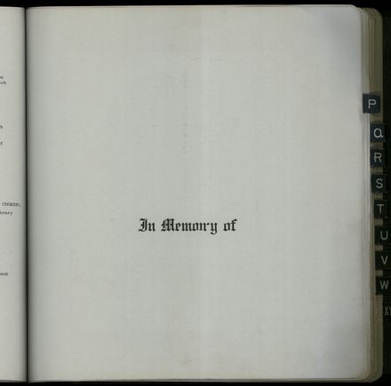Memorial Book Register
