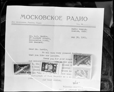 "Record of Historical Achievement" Yuri Gagarin Circumnavigating the Earth - Resource cover image